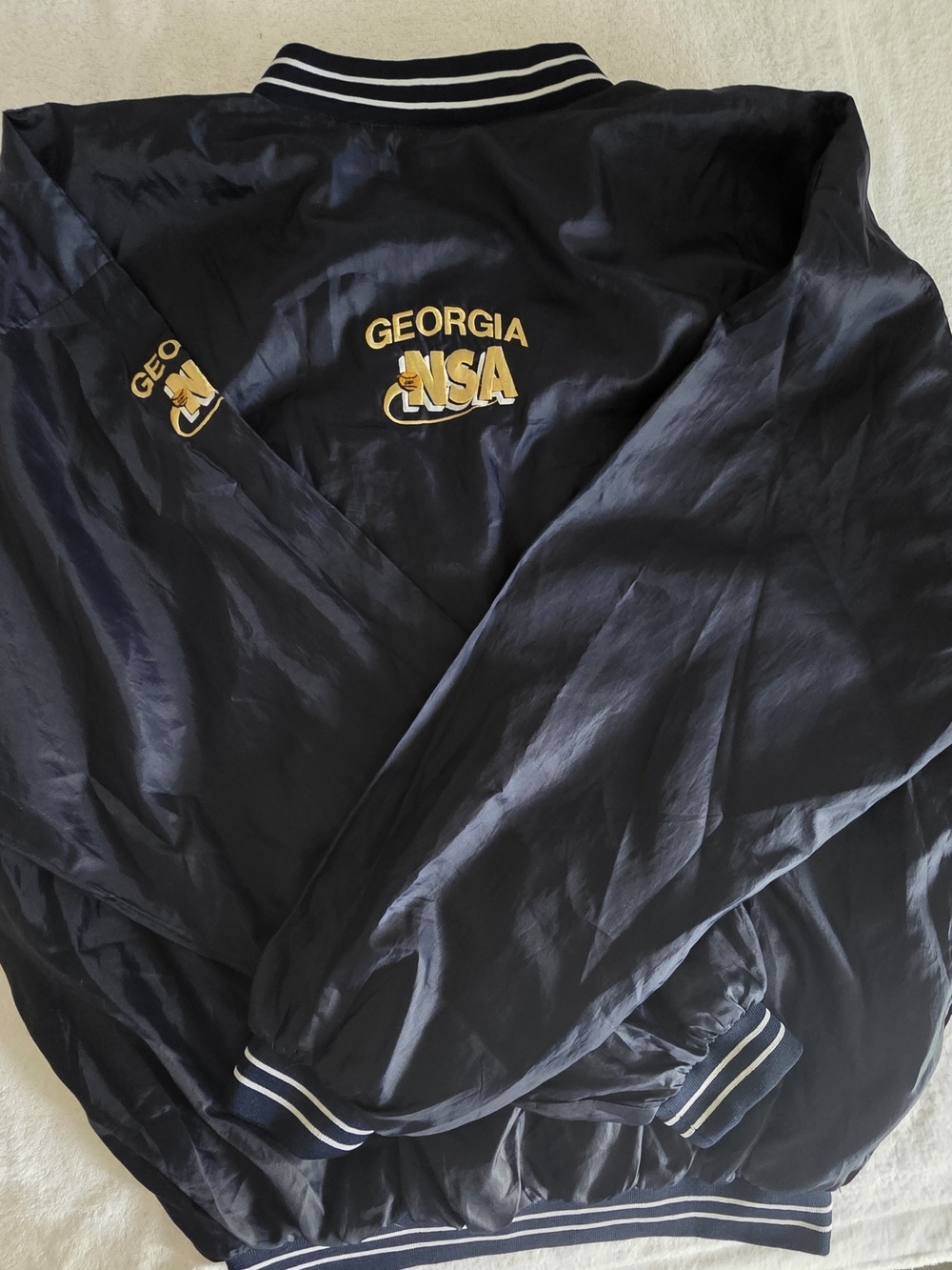 Vintage 90s Georgia Spell-Out Windbreaker Jacket - Men's 2XL